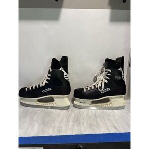 Bauer Impact 100 Mens Ice Hockey Skates Black Tuuk Size US 10.5 Worn,stains,rust